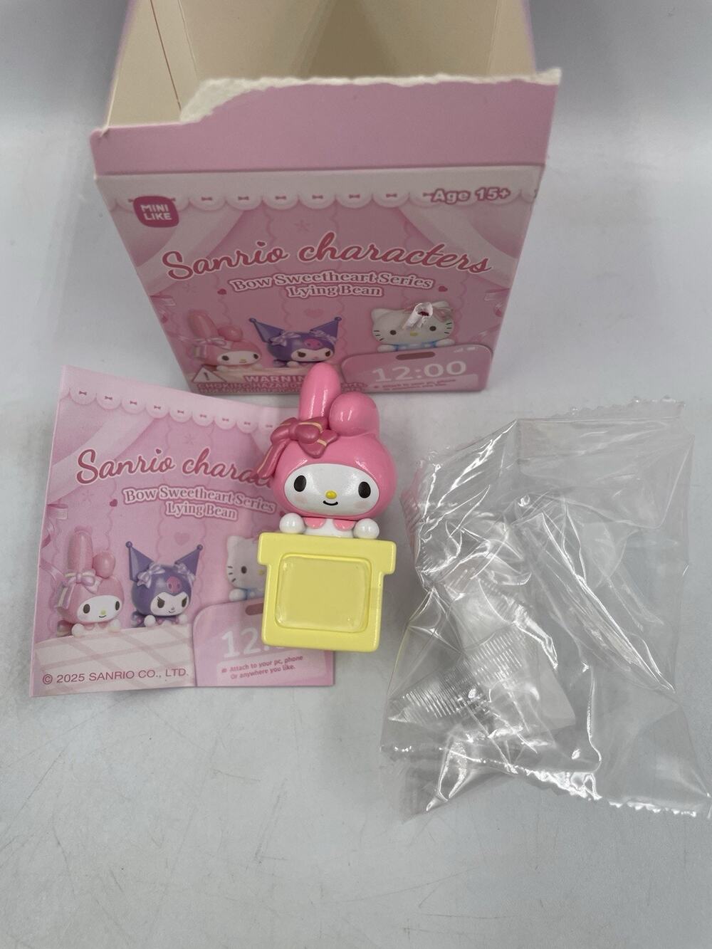 Sanrio Characters Bow Sweetheart Series Lying Bean Confirmed - My Melody